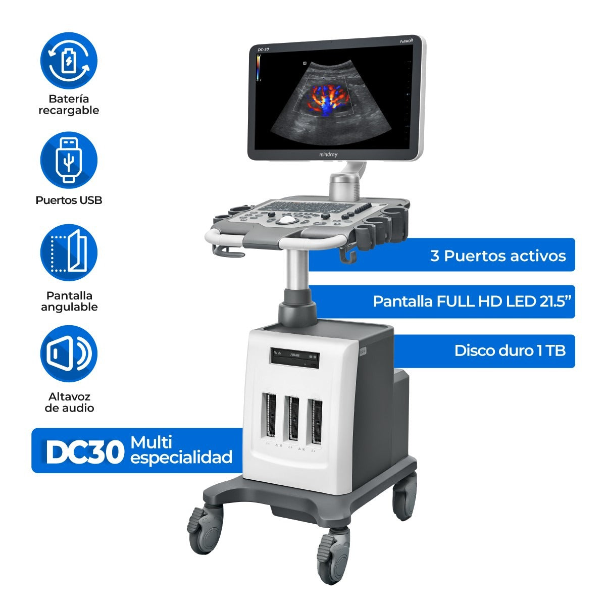 Equipo de ultrasonido DC30 Full HD Mindray