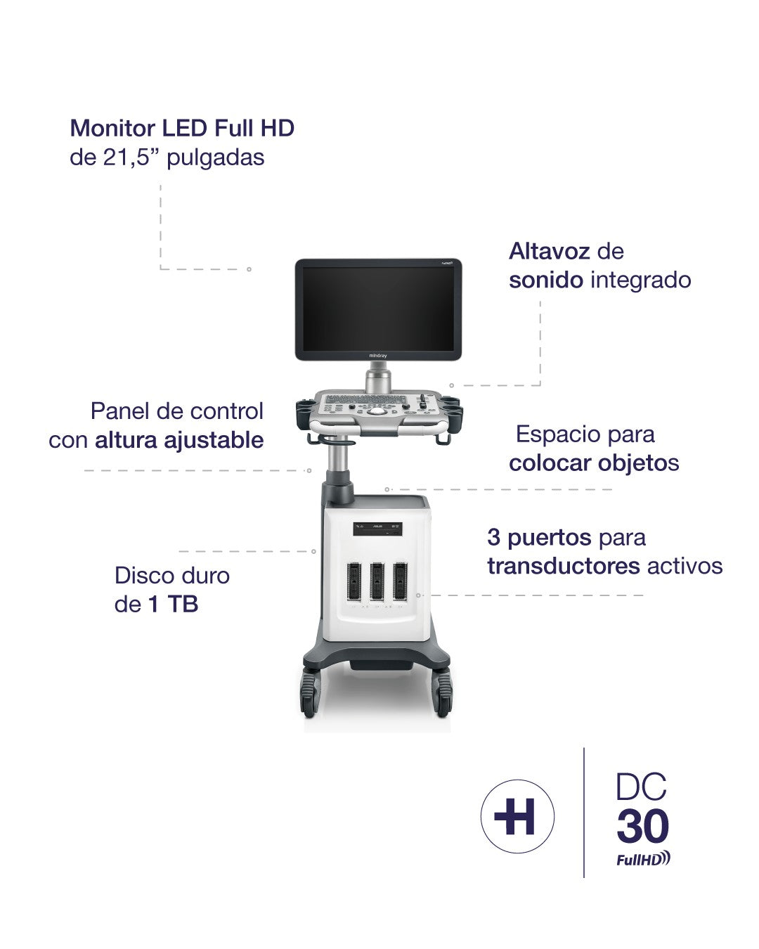 Equipo de ultrasonido DC30 Full HD Mindray