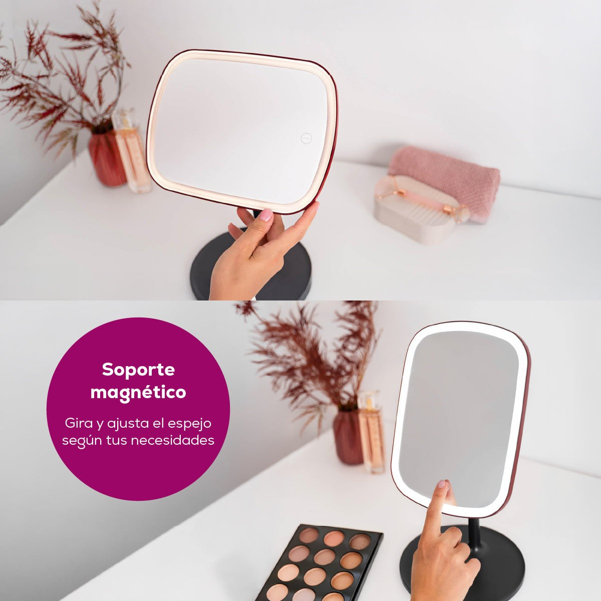 Espejo cosmético con iluminación BS47 limited edition cherry Beurer