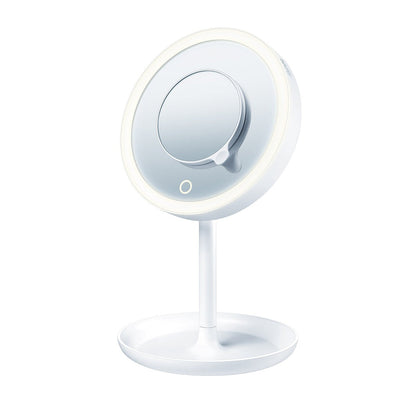 Espejo para Maquillarse con Luz LED y Sensor Touch, Incluye Espejo Magnético Extra de 5 Aumentos / BS45 Marca Beurer