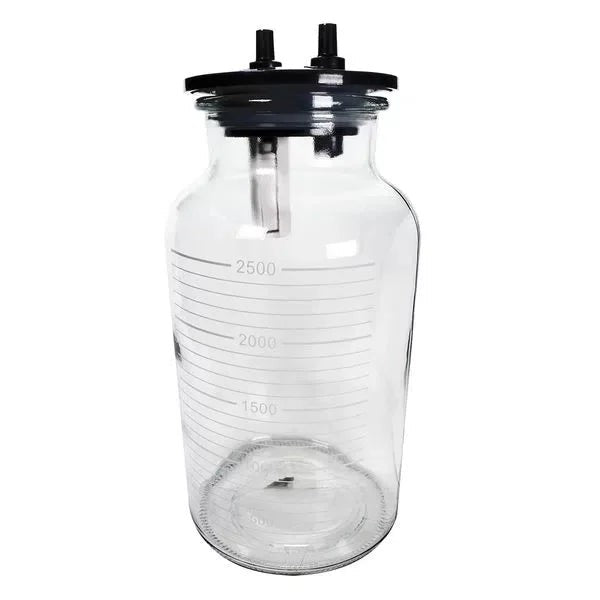 Frasco de 2500ml para aspirador quirúrgico, fabricado en vidrio Aspiradores
