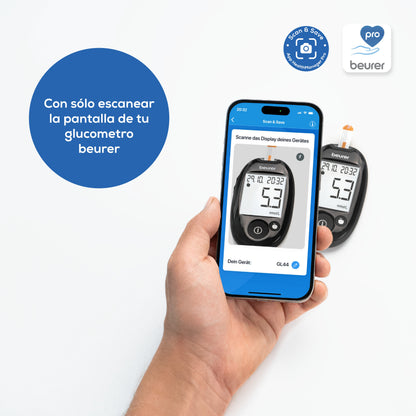 Glucómetro GL44 Fácil Lectura | Kit Completo con Lancetas Beurer