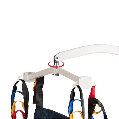 Grúa eléctrica para elevación de paciente con arnés estándar y Base estable | Soporte hasta 185 kg Handy