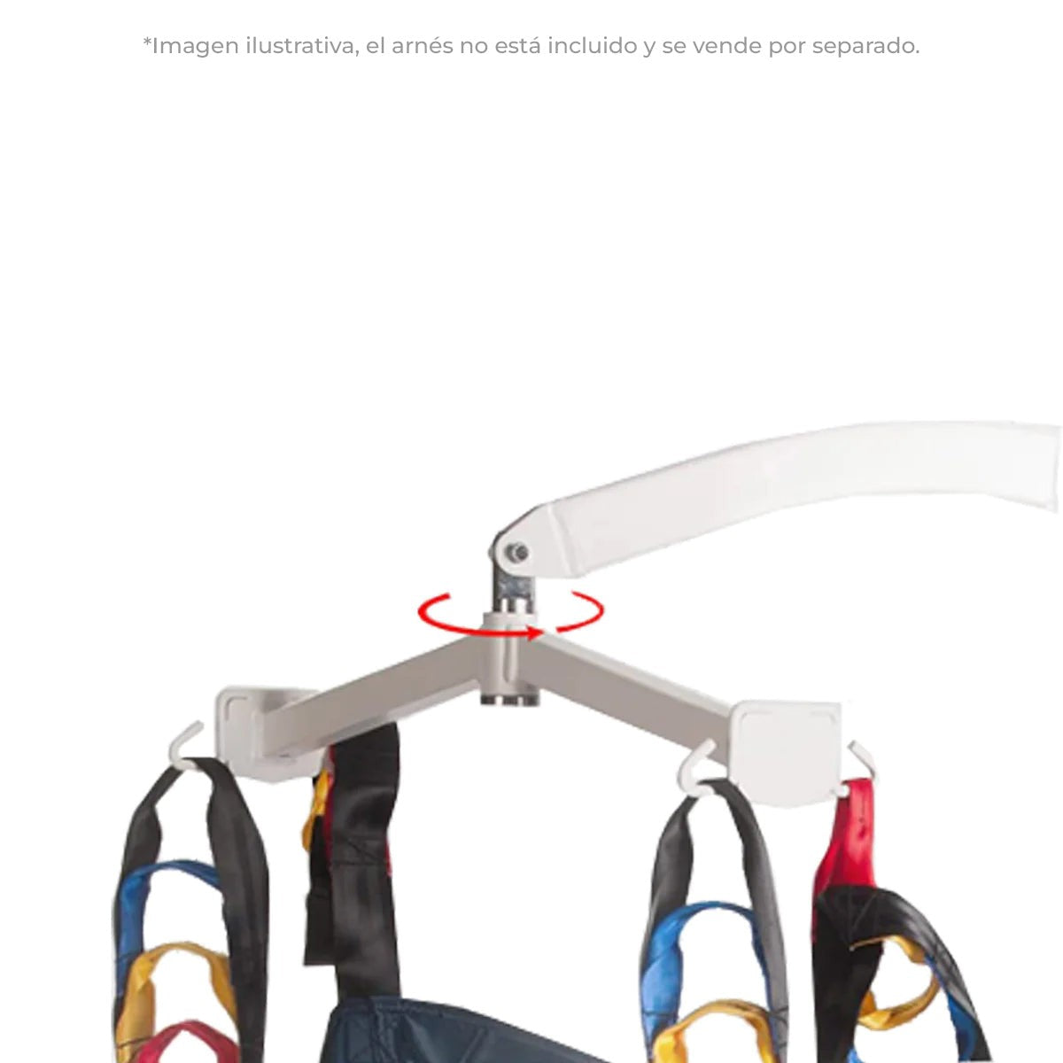 Grúa hidráulica manual para elevación de paciente con Base ajustable | Capacidad 185 kg Handy