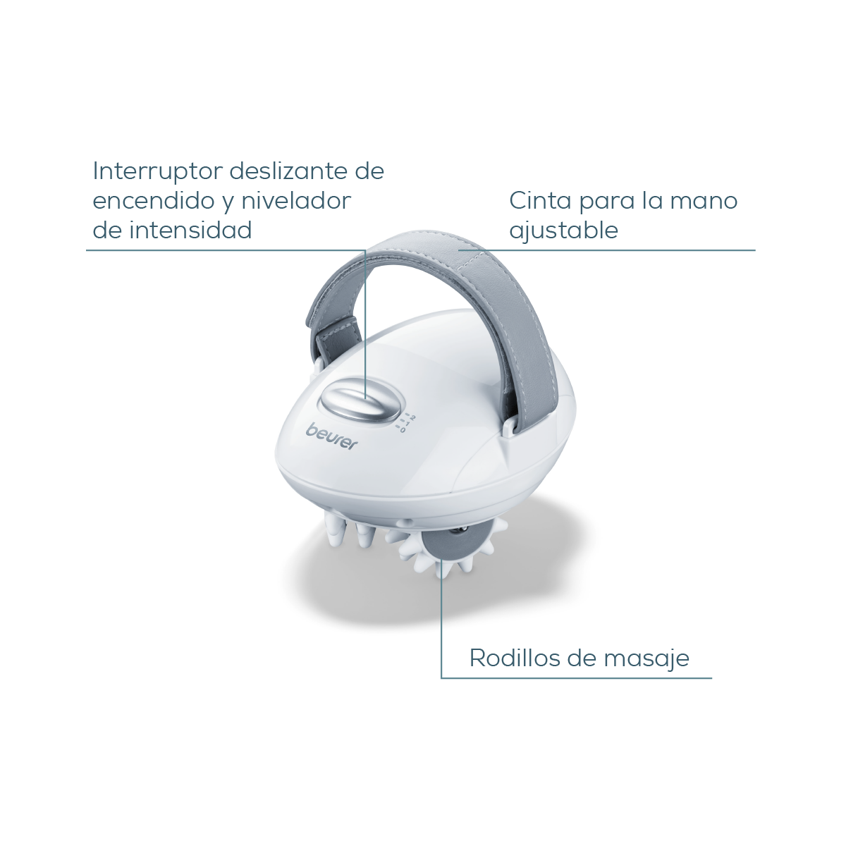 Masajeador anti-celulitis, afirma la piel, fácil de utilizar y diseño ergonómico para mayor comodidad - Marca Beurer
