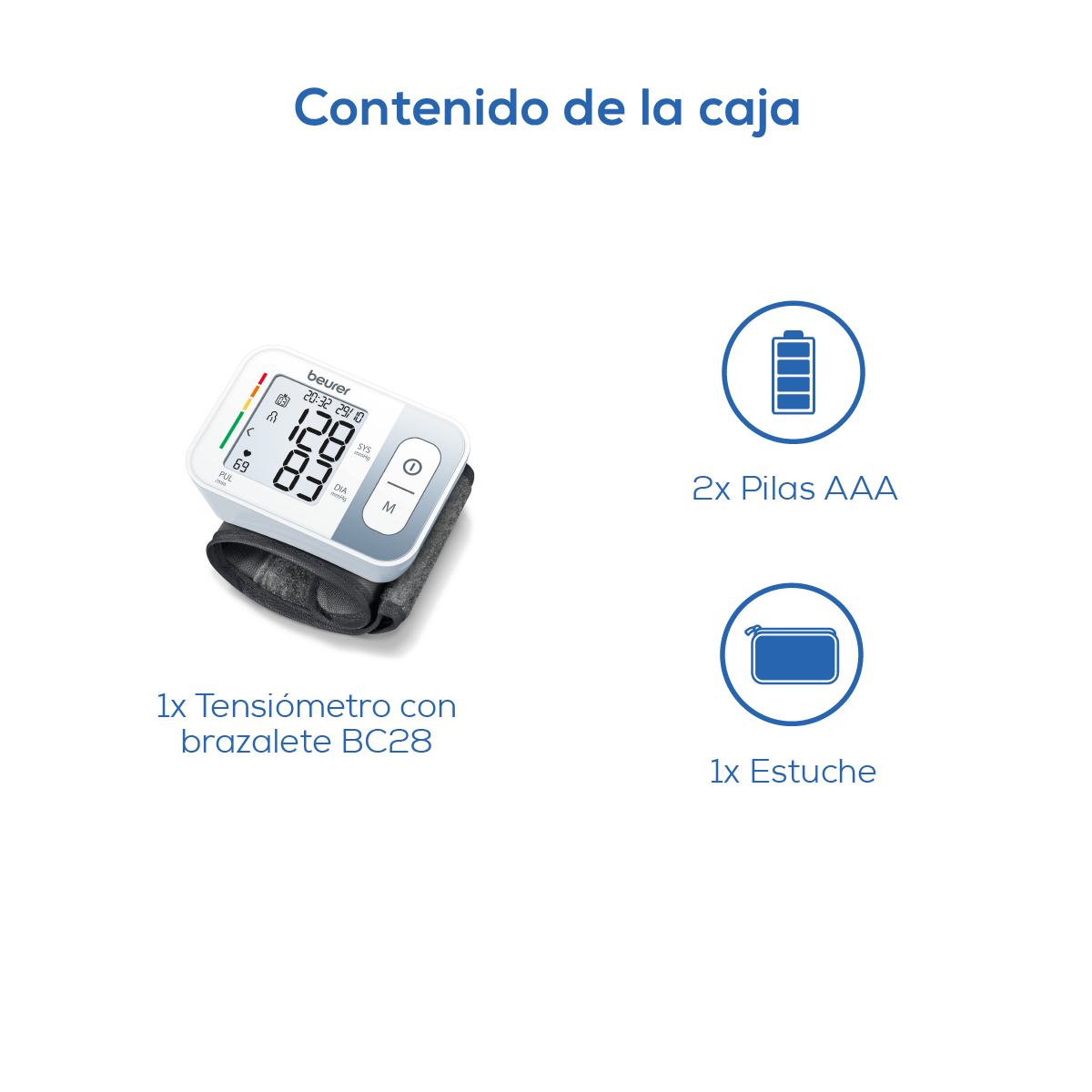 Tensiómetro Digital de Muñeca  | Medición de Presión y Pulso | Marca Beurer