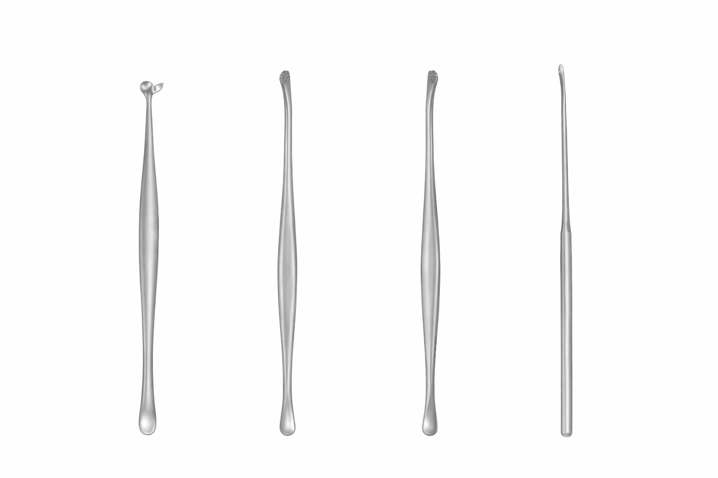 Juego de 4 Disectores Pendfield - | Acero inoxidable Alemán de alta calidad