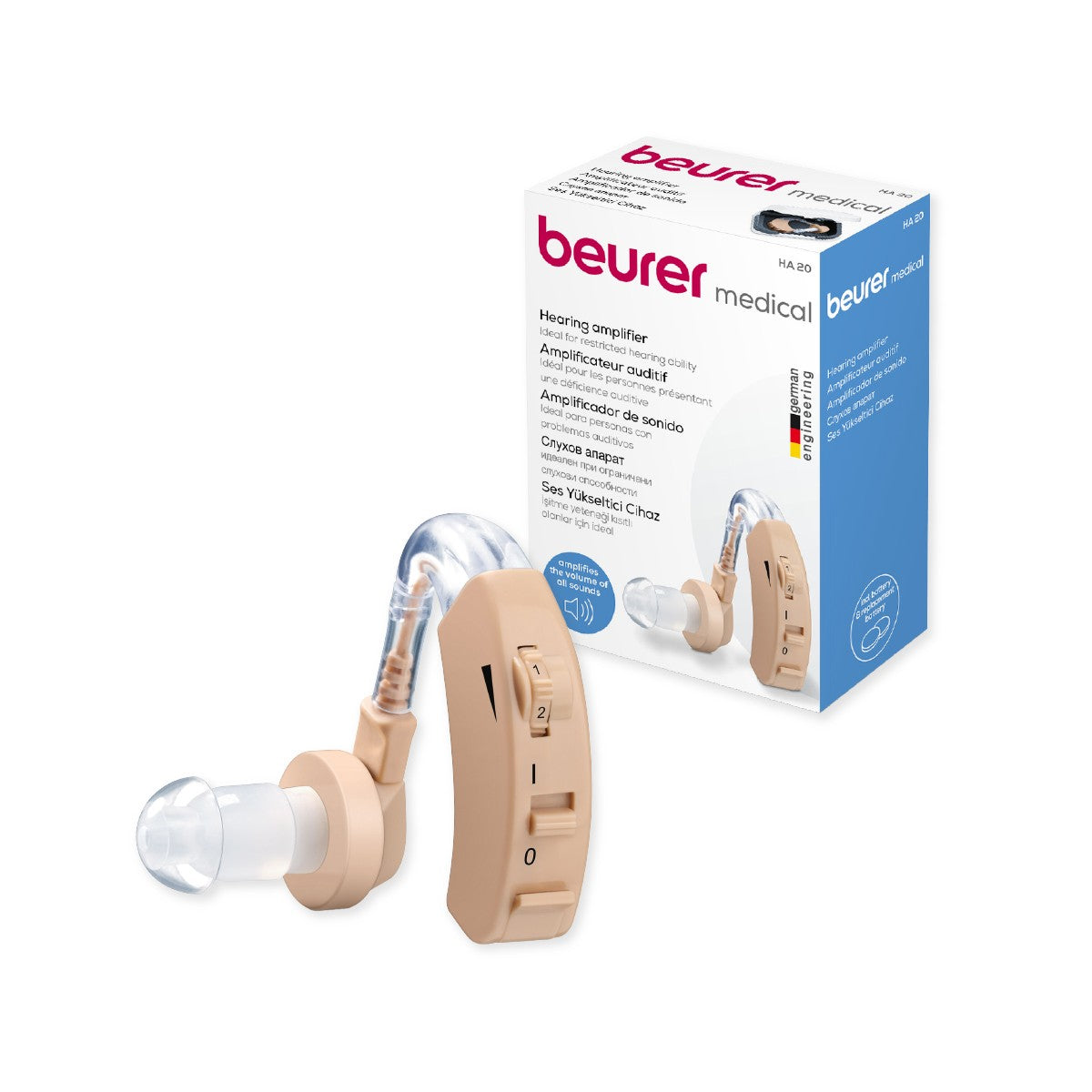 Kit 2 Amplificador auditivo HA20 | Beurer