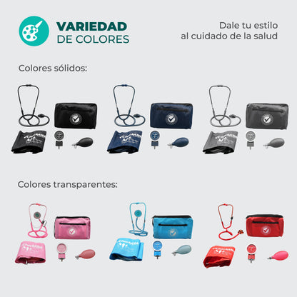 Kit Baumanómetro Aneriode y Estetoscopio Doble Checkatek para Adulto Checkatek