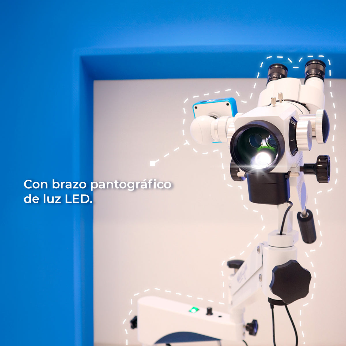 Kit Colposcopio con Brazo Pantográfico LED + Colpocámara HDMI 2K + Software Neomedic Elite - Kit Colposcopio CO-LED1 Marca Microgyn