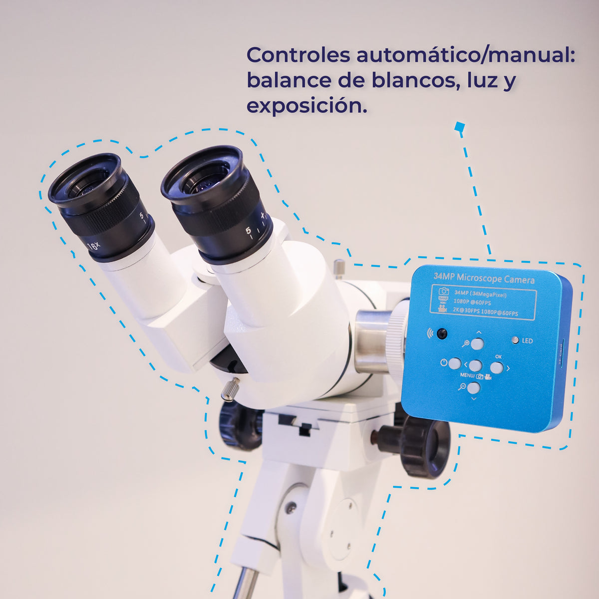 Kit Colposcopio con Brazo Pantográfico LED + Colpocámara HDMI 2K + Software Neomedic Elite - Kit Colposcopio CO-LED1 Marca Microgyn