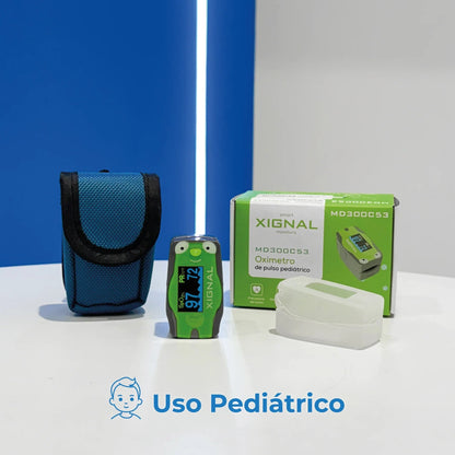 Kit de Baumanómetro Pediátrico con Set de 3 Brazaletes + Oxímetro digital de pulso / pulsioxímetro de uso pediátrico con estuche incluido