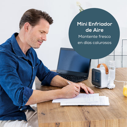 Kit de Enfriador y ventilador de Aire Portátil USB Mini Aire Acondicionado LV50 + 2 Piezas de Filtros beurer®