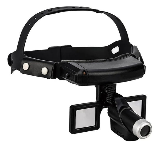 Lupa Quirúrgica con Lámpara Frontal Quirúrgica Recargable LED Fija con Lupa para Uso Médico Led View