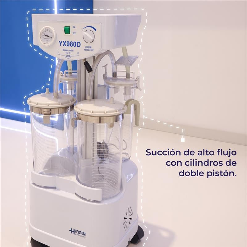 Máquina de Liposucción | Aspirador Quirúrgico para liposucción de 98 L x minuto | Modelo YX980D Aspiradores
