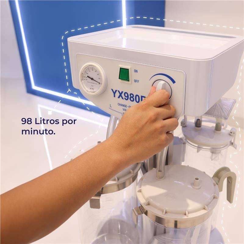 Máquina de Liposucción | Aspirador Quirúrgico para liposucción de 98 L x minuto | Modelo YX980D Aspiradores