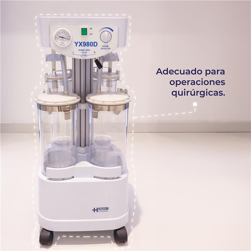 Máquina de Liposucción | Aspirador Quirúrgico para liposucción de 98 L x minuto | Modelo YX980D Aspiradores