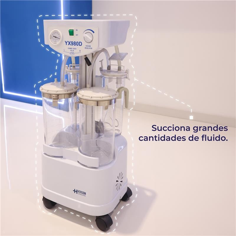 Máquina de Liposucción | Aspirador Quirúrgico para liposucción de 98 L x minuto | Modelo YX980D Aspiradores