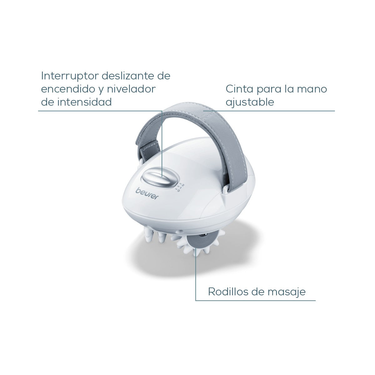 Masajeador anti-celulitis, afirma la piel, fácil de utilizar y diseño ergonómico para mayor comodidad Beurer