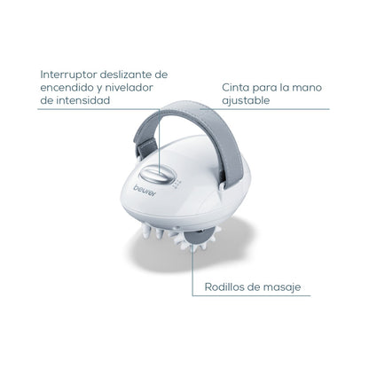Masajeador anti-celulitis, afirma la piel, fácil de utilizar y diseño ergonómico para mayor comodidad Beurer