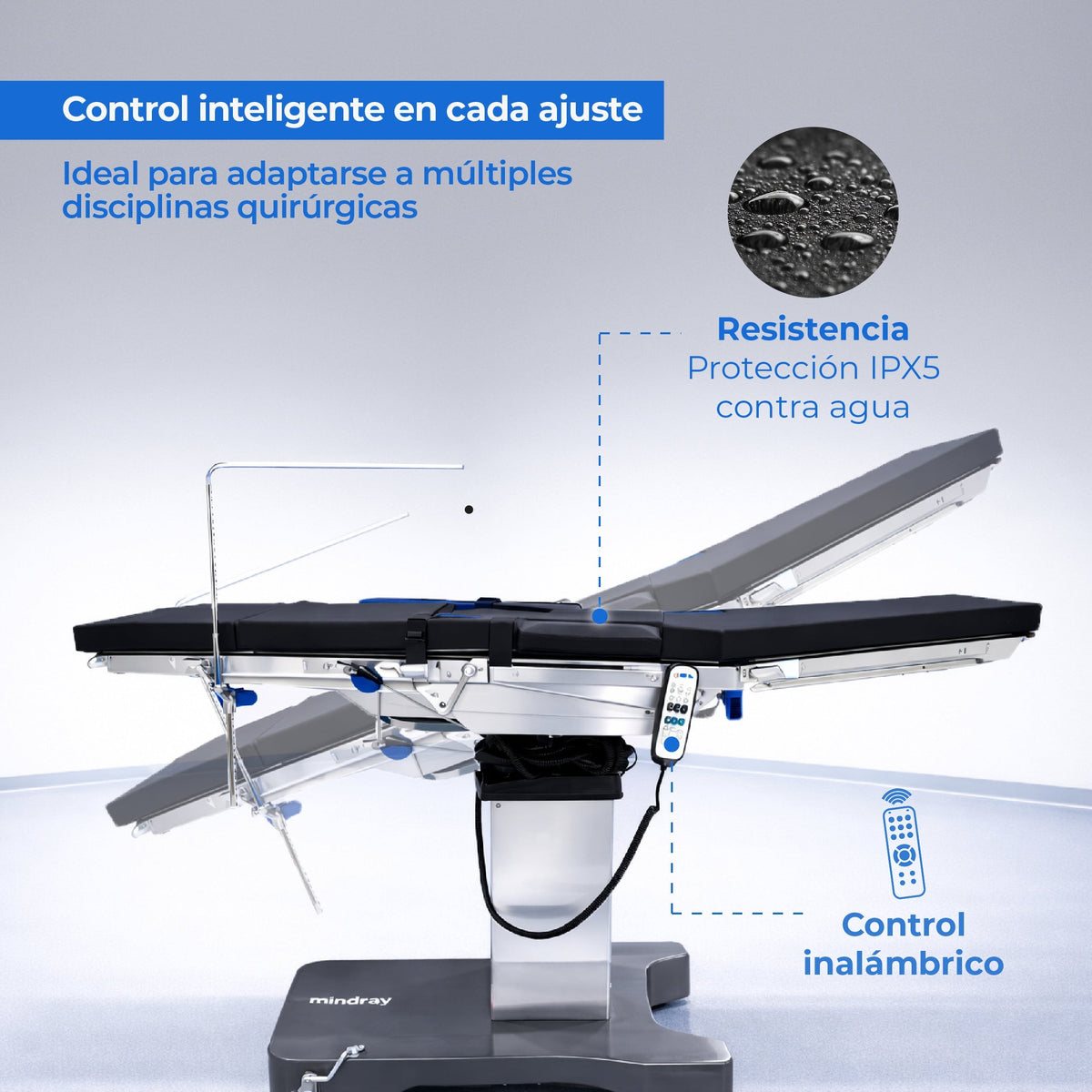 Mesa de Operaciones Eléctrica HyBase V3 | Mesa Quirúrgica con Control Bluetooth y Alta Capacidad Mindray