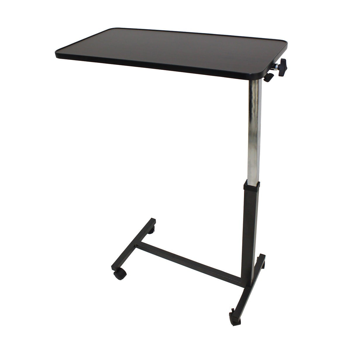 Mesa Puente de Superficie Resistente para Cama Hospitalaria con Altura Ajustable y Ruedas Handy