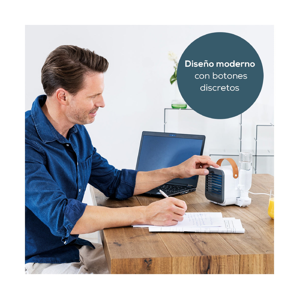 Mini enfriador y ventilador de Aire Portátil / Mini Aire Acondicionado LV50 Marca Beurer® con conexión USB