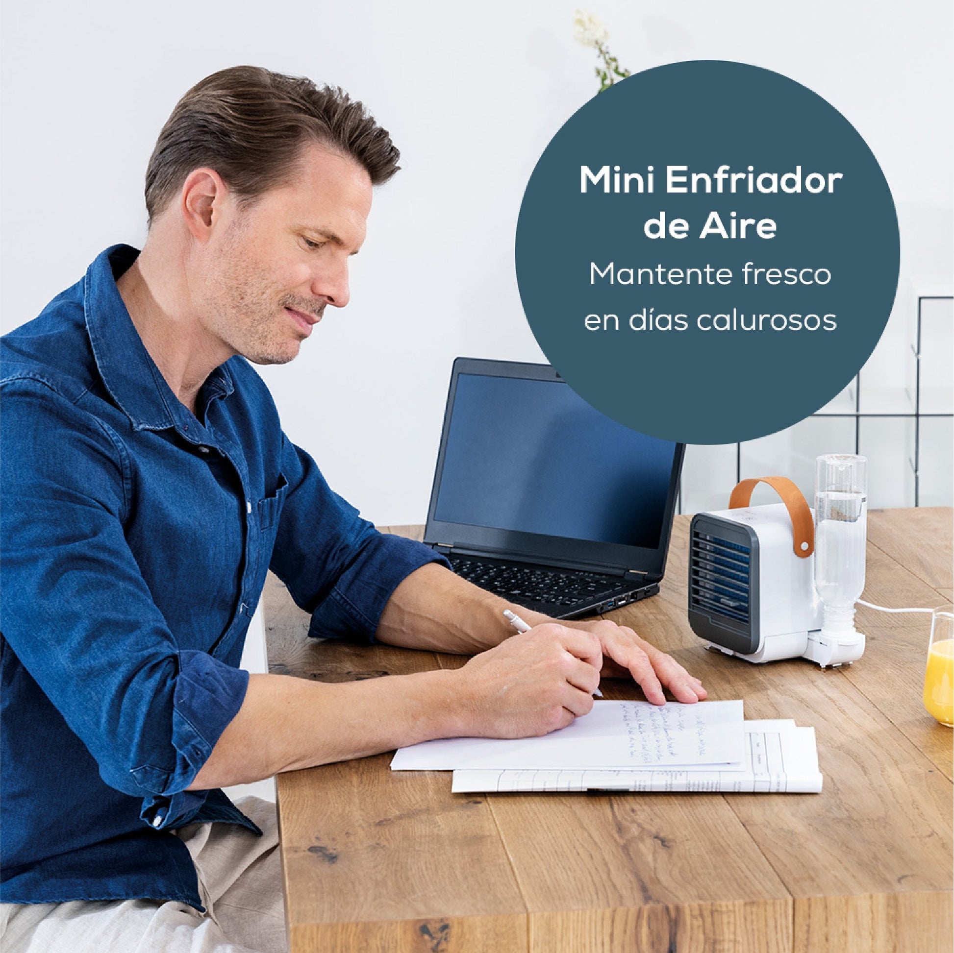 Mini enfriador y ventilador de Aire Portátil / Mini Aire Acondicionado LV50 Marca Beurer® con conexión USB