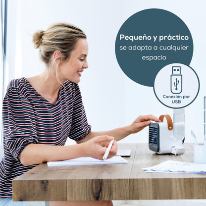 Mini enfriador y ventilador de Aire Portátil / Mini Aire Acondicionado LV50 Marca Beurer® con conexión USB