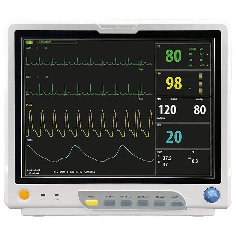 Monitor de Paciente M15 con Pantalla LCD a Color y Capnógrafo | Adulto, Pediátrico y Neonatal | Xignal
