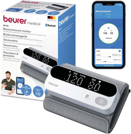 Monitor de Presión Arterial Bluetooth | Detección de Arritmias Beurer