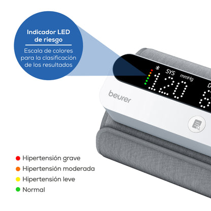 Monitor de Presión Arterial Bluetooth | Detección de Arritmias Beurer