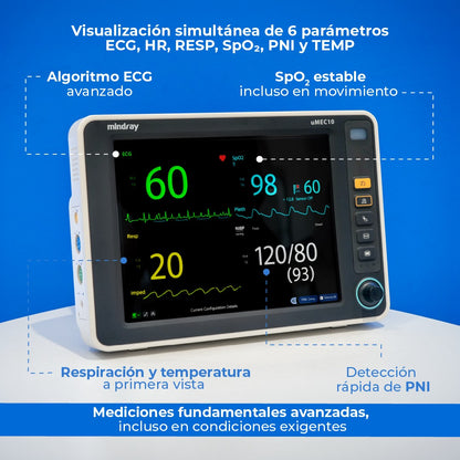 Monitor Multiparámetros de uso Humano UMEC10H Mindray