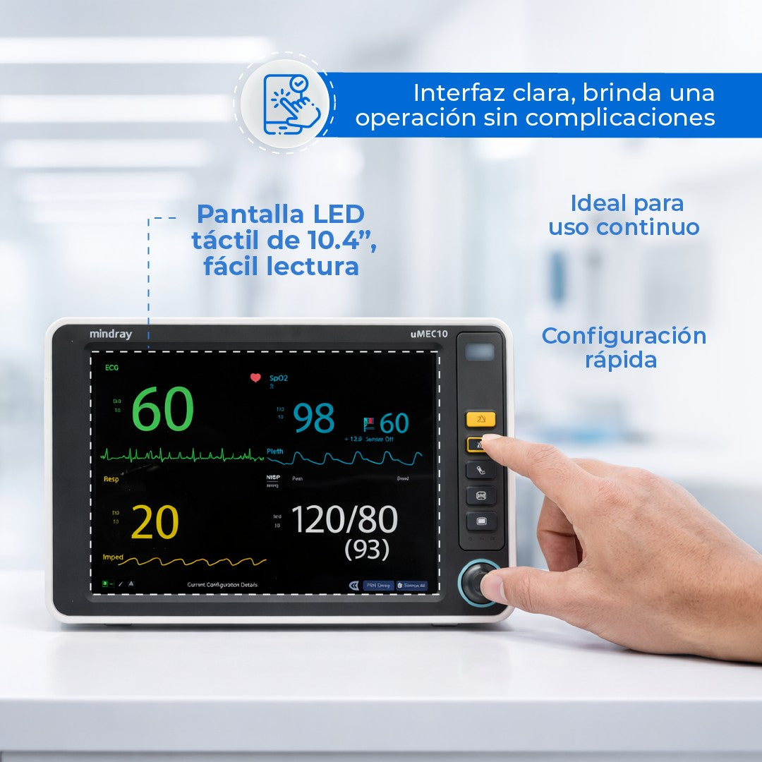 Monitor Multiparámetros de uso Humano UMEC10H Mindray
