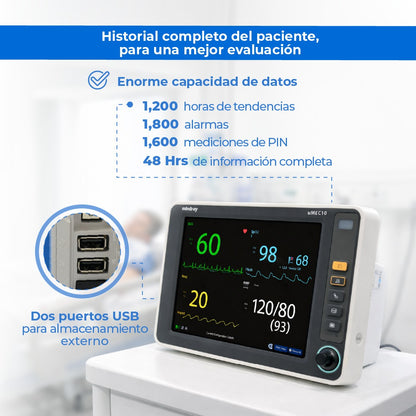 Monitor Multiparámetros de uso Humano UMEC10H Mindray