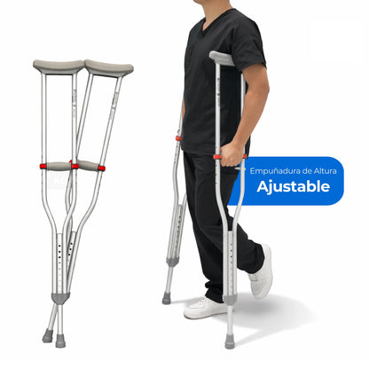 Muleta de antebrazo ajustable con estructura resistente MLTMA Handy