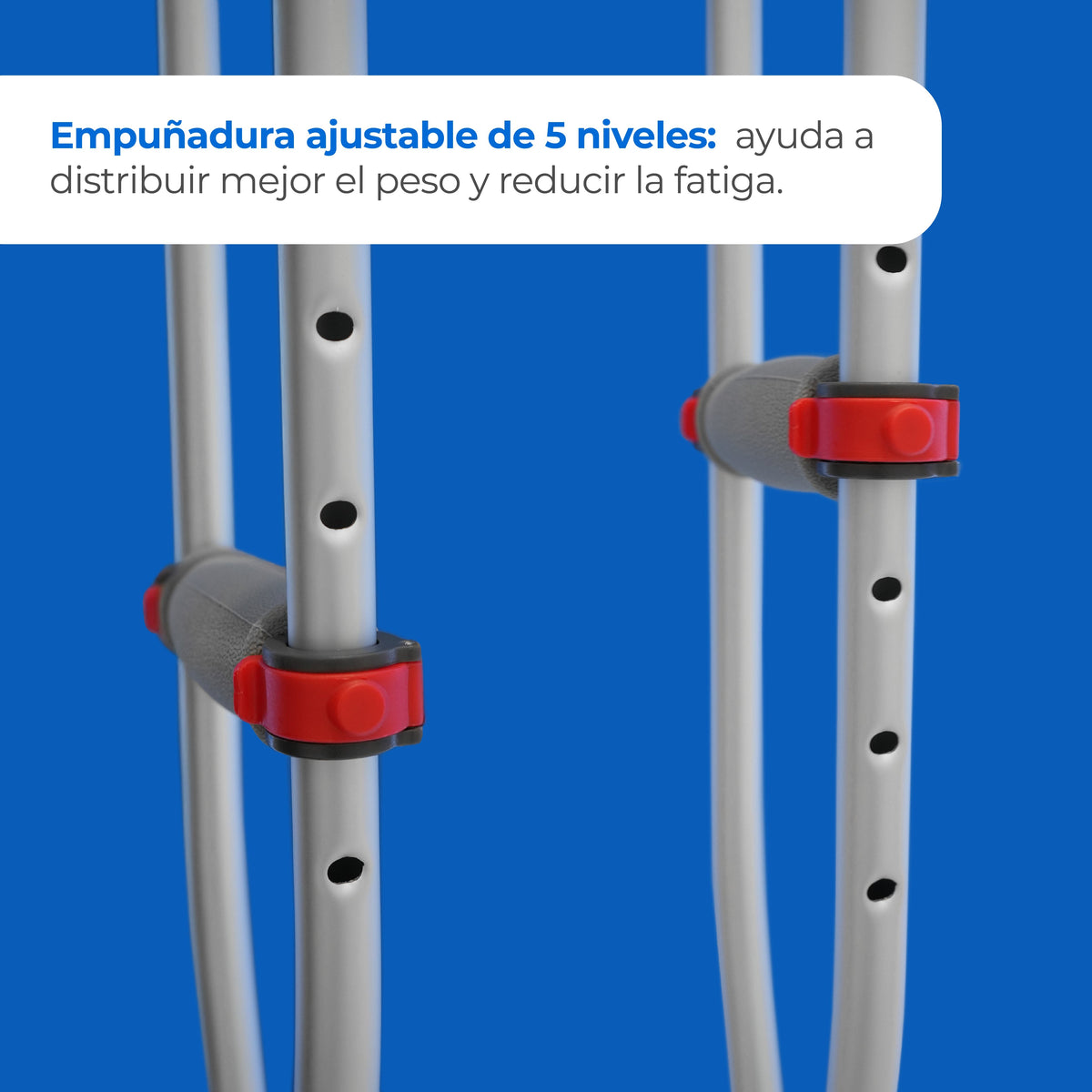 Muleta de antebrazo ajustable con estructura resistente MLTMA Handy
