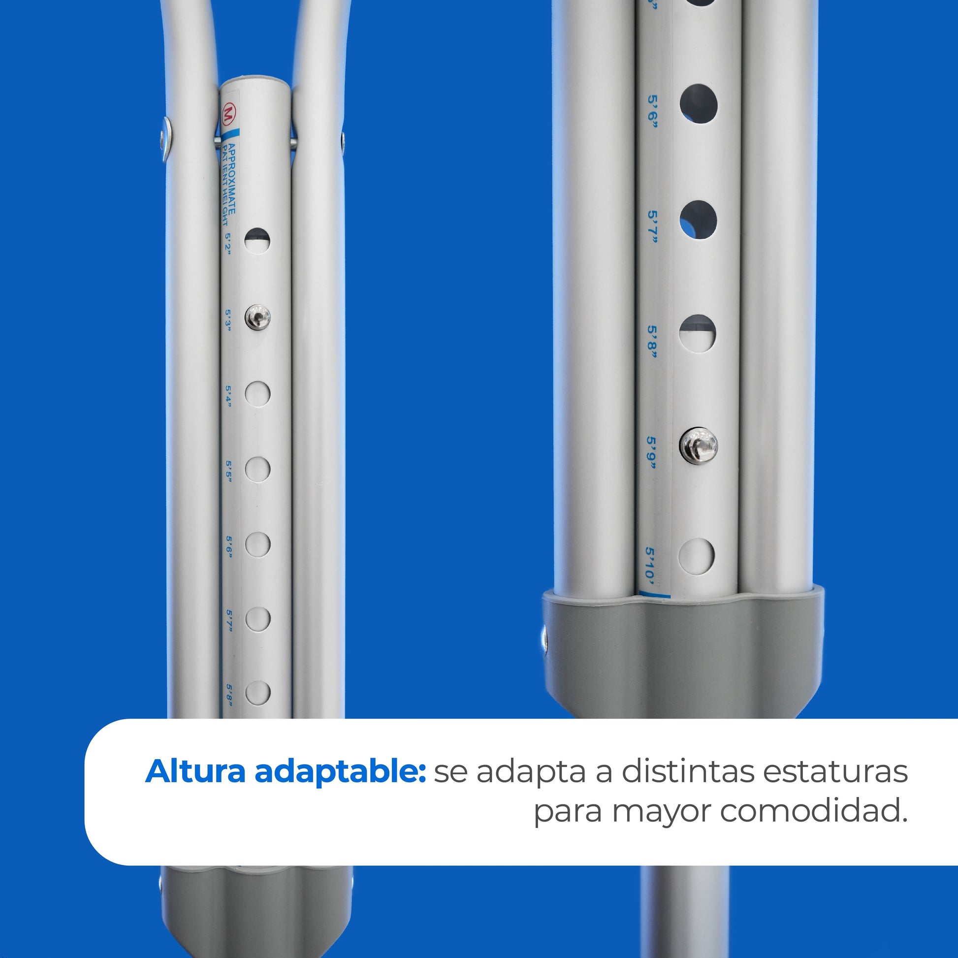 Muleta de antebrazo ajustable con estructura resistente MLTMA Handy