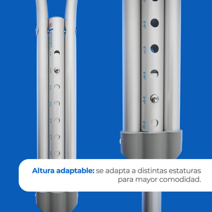 Muleta de antebrazo ajustable con estructura resistente MLTMA Handy