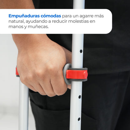 Muleta de antebrazo ajustable con estructura resistente MLTMA Handy