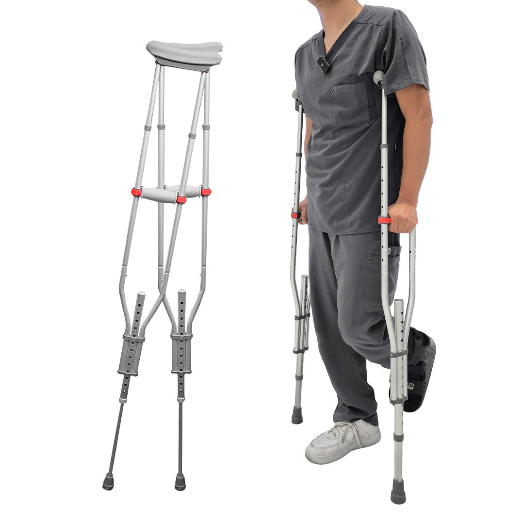 Muletas Ortopédicas Ajustables de Aluminio | Soporte hasta 110 kg Handy