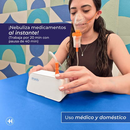 Nebulizador de Pistón 403D | Uso Médico y Doméstico para niño o adulto Handy