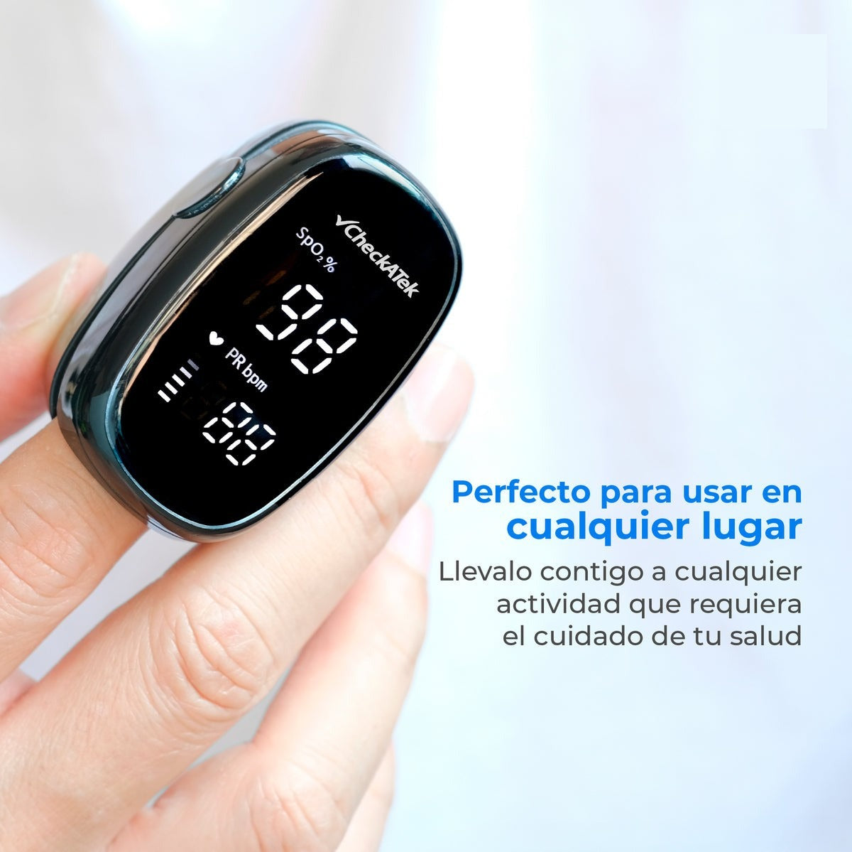 Oxímetro de Pulso Digital OP103 | Medición de SpO₂ y Pulso Checkatek
