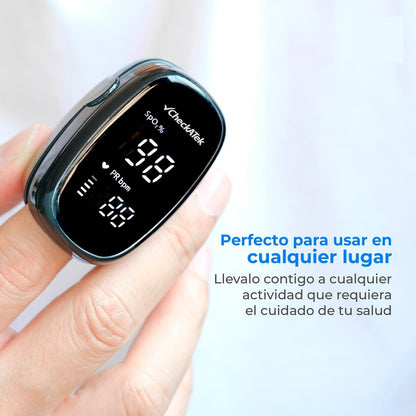 Oxímetro de Pulso Digital OP103 | Medición de SpO₂ y Pulso Checkatek