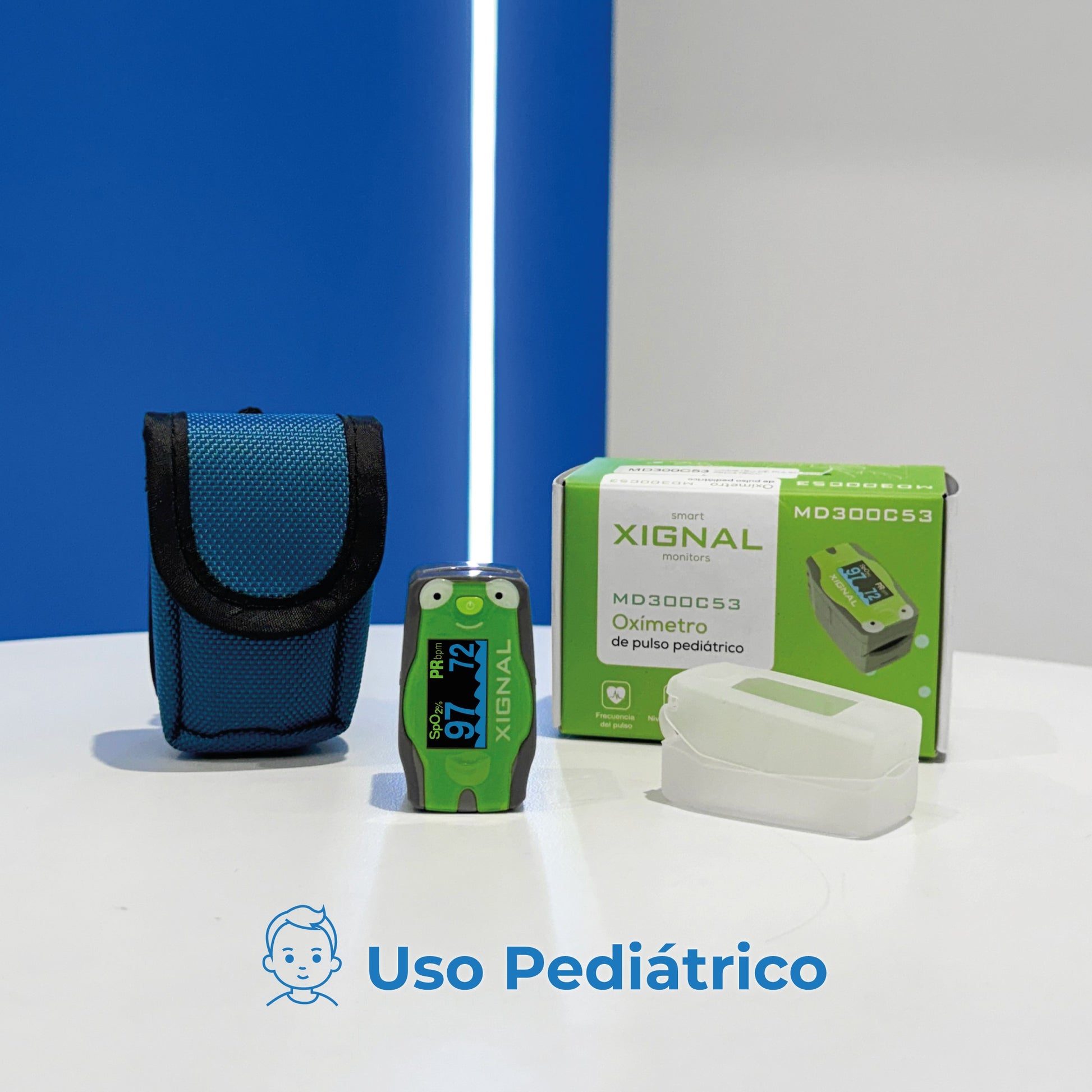 Oxímetro de Pulso para Niños con Estuche Incluido Xignal