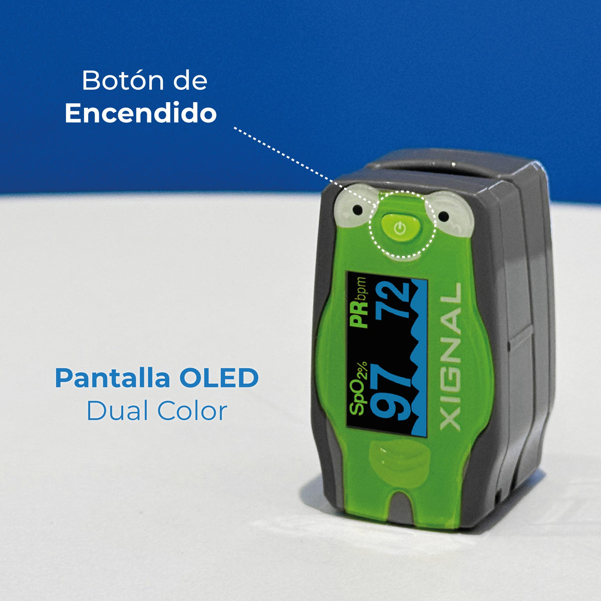 Oxímetro de Pulso para Niños con Estuche Incluido Xignal