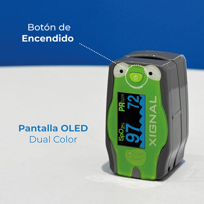 Oxímetro de Pulso para Niños con Estuche Incluido Xignal