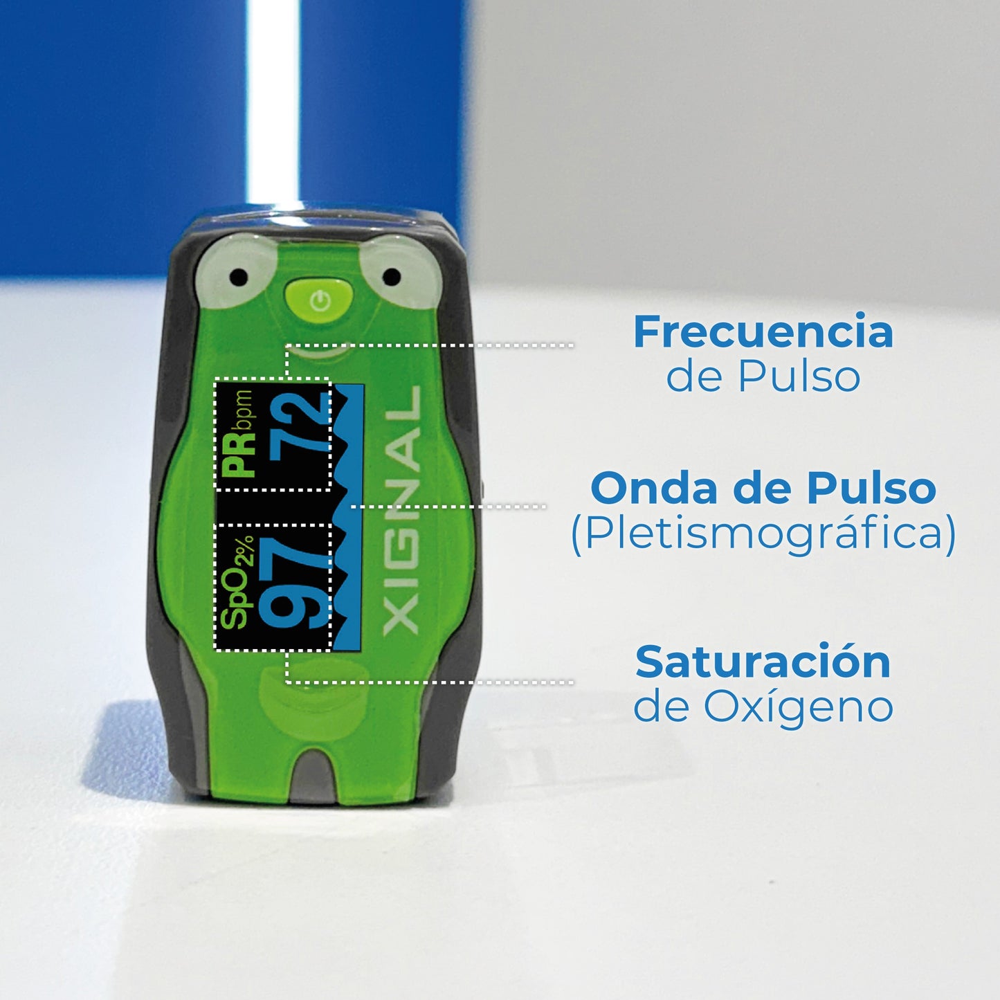 Oxímetro de Pulso para Niños con Estuche Incluido Xignal
