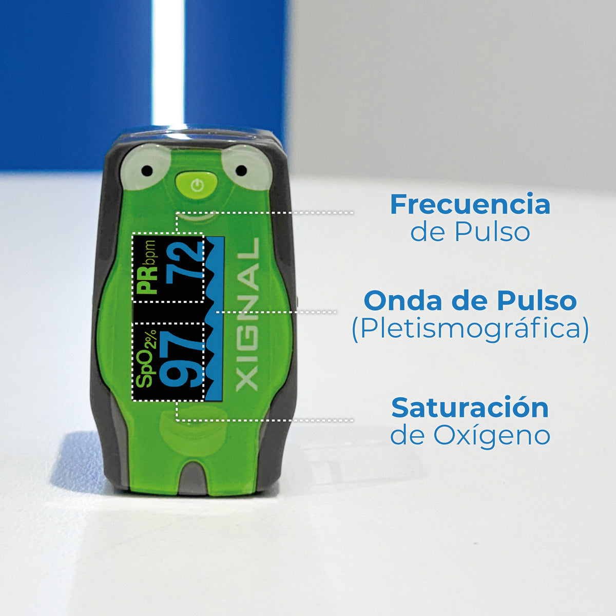Oxímetro de Pulso para Niños con Estuche Incluido Xignal