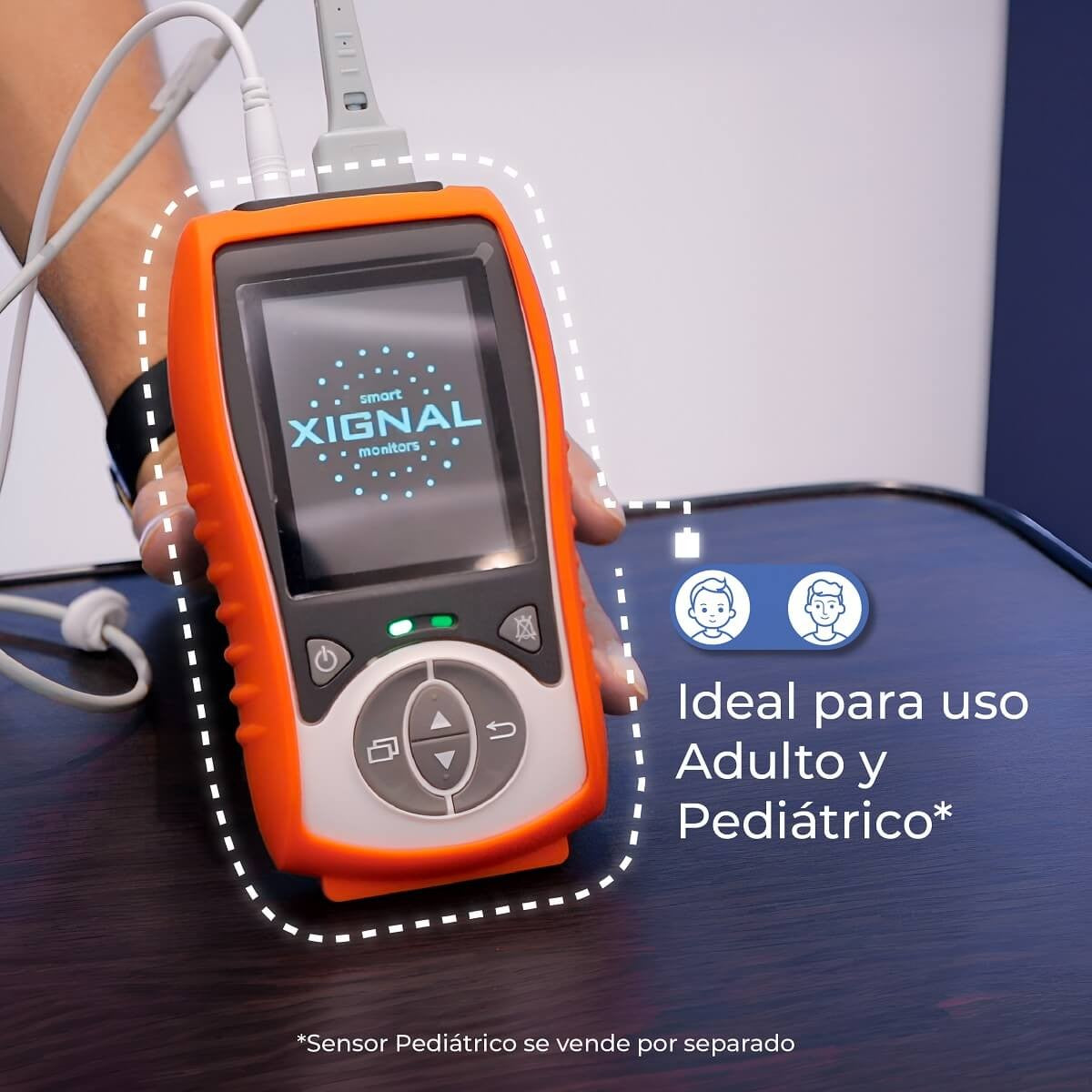 Oxímetro Digital Palm Xignal con Sensor de Pulso, Saturación y Temperatura F380H Xignal